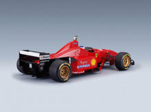 Ferrari F310 No. 1 Michael Schumacher Pole Position Monaco GP 1996 with Driver GP Replicas 1:18 scale model - rear three-quarter view