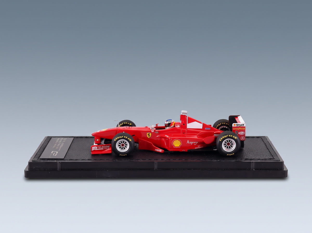 Ferrari F300 No. 3 Michael Schumacher Pole Position Winner Italian GP Monza 1998 with Driver GP Replicas 1:43 scale model - side view