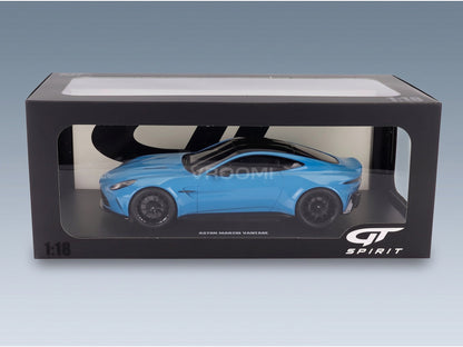 Aston Martin Vantage 2024 Blue GT Spirit 1:18 scale model - original packaging