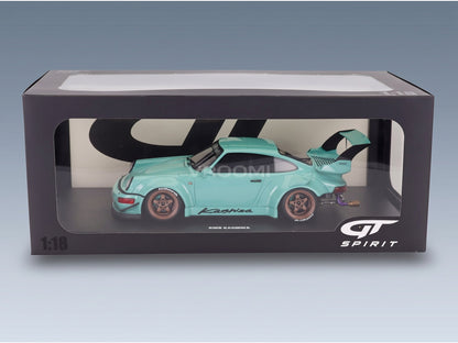 Porsche 911 964 RWB Kashiwa 2022 Light Blue GT Spirit 1:18 scale model - original packaging
