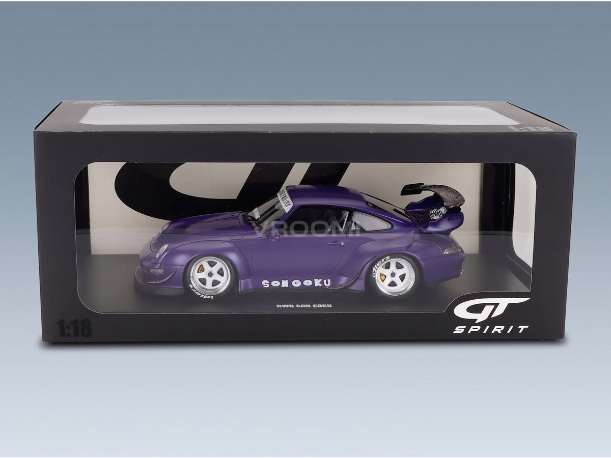 Porsche 911 993 RWB Rauh-Welt Son Goku 2024 Purple GT Spirit 1:18 scale model - original packaging