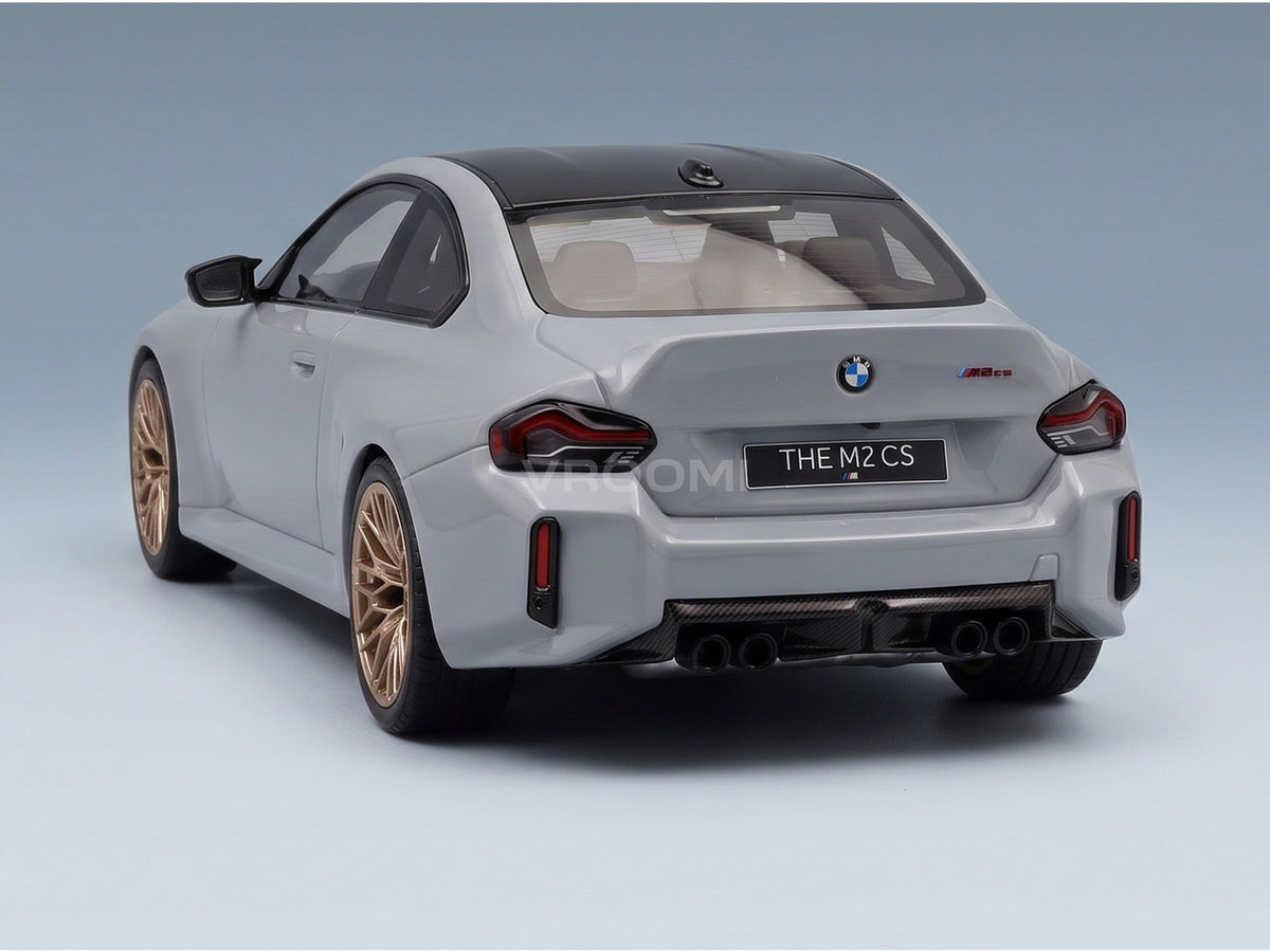 BMW M2 CS Coupe G87 2025 Grey GT Spirit 1:18 scale model - rear view