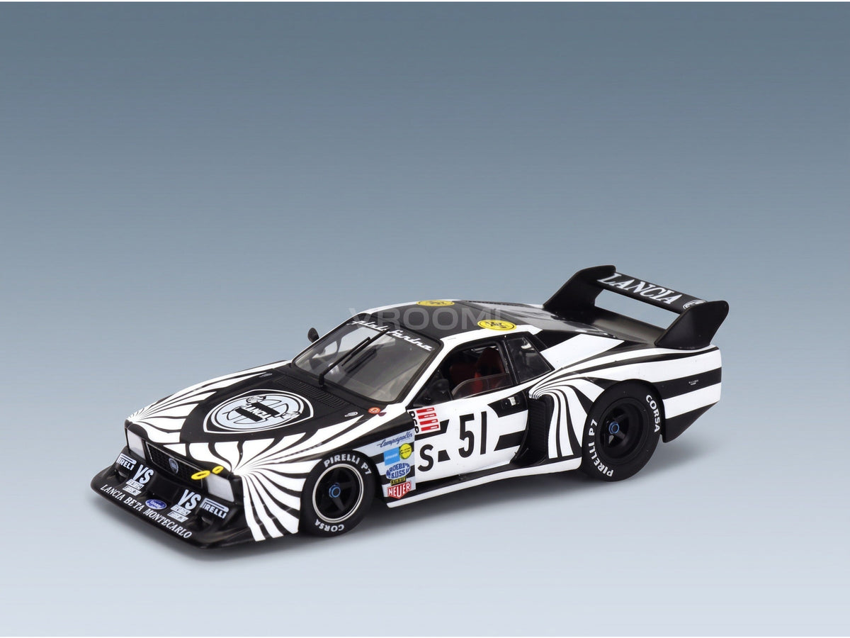 Lancia Beta Montecarlo Turbo No. 51 Riccardo Patrese Walter Röhrl 6h Silverstone 1979 IXO Models 1:43 scale model - front three-quarter view