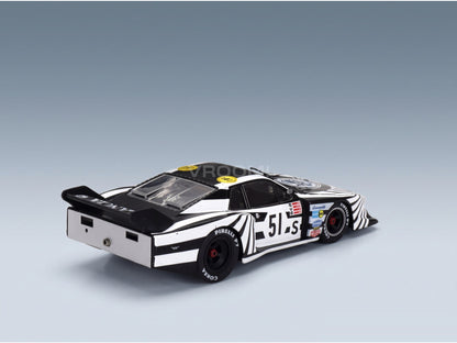 Lancia Beta Montecarlo Turbo No. 51 Riccardo Patrese Walter Röhrl 6h Silverstone 1979 IXO Models 1:43 scale model - rear three-quarter view