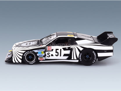 Lancia Beta Montecarlo Turbo No. 51 Riccardo Patrese Walter Röhrl 6h Silverstone 1979 IXO Models 1:43 scale model - side view