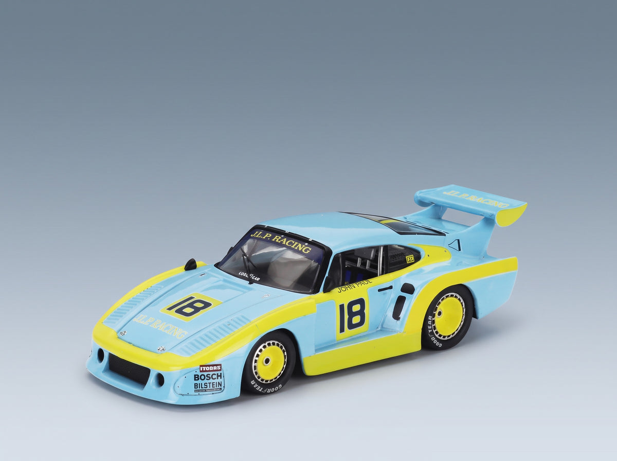 Porsche 935 930 K3 Team JLP Racing No. 18 John Paul Brian Redman 3rd 6h Silverstone 1980 IXO Models 1:43 scale model - front three-quarter view