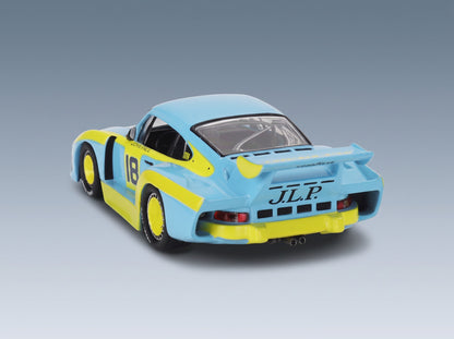 Porsche 935 930 K3 Team JLP Racing No. 18 John Paul Brian Redman 3rd 6h Silverstone 1980 IXO Models 1:43 scale model - rear three-quarter view