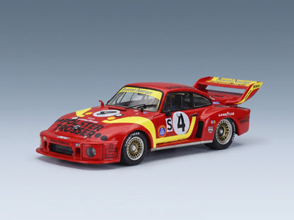 Porsche 935/77A 930 Team Gelo Racing No. 4 Klaus Ludwig Hans Heyer 6h Silverstone 1978 IXO Models 1:43 scale model - front three-quarter view