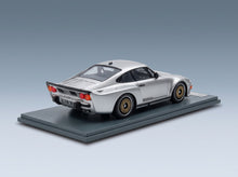 Porsche 911 930 Biturbo 3.3 Almeras 1993 Silver Kess Model 1:18 scale model - rear three-quarter view