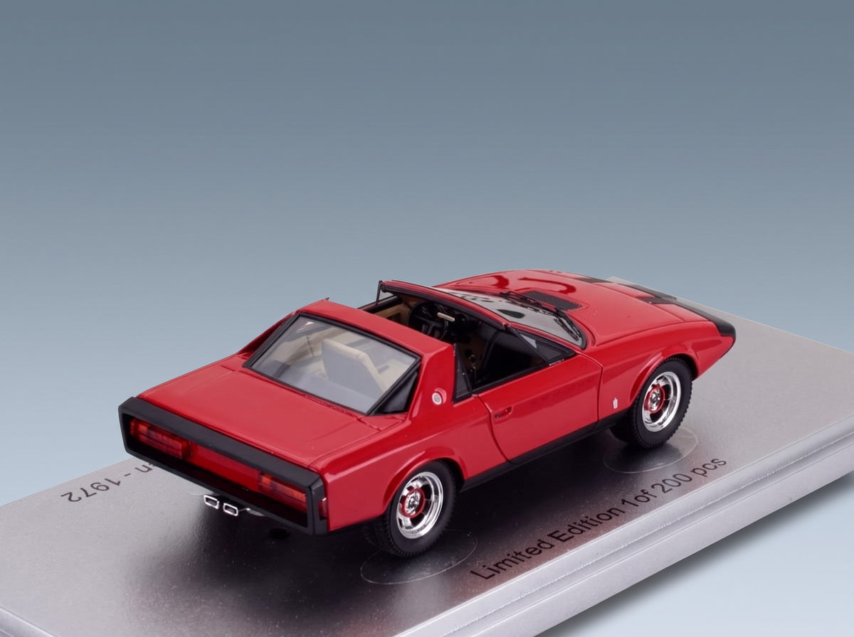 Alfa Romeo Alfetta Spider Pininfarina Open 1972 Red Kess Model 1:43 scale model - rear three-quarter view