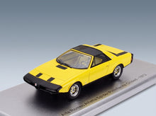 Alfa Romeo Alfetta Spider Pininfarina Closed 1972 Yellow Kess Model 1:43 scale model - front three-quarter view