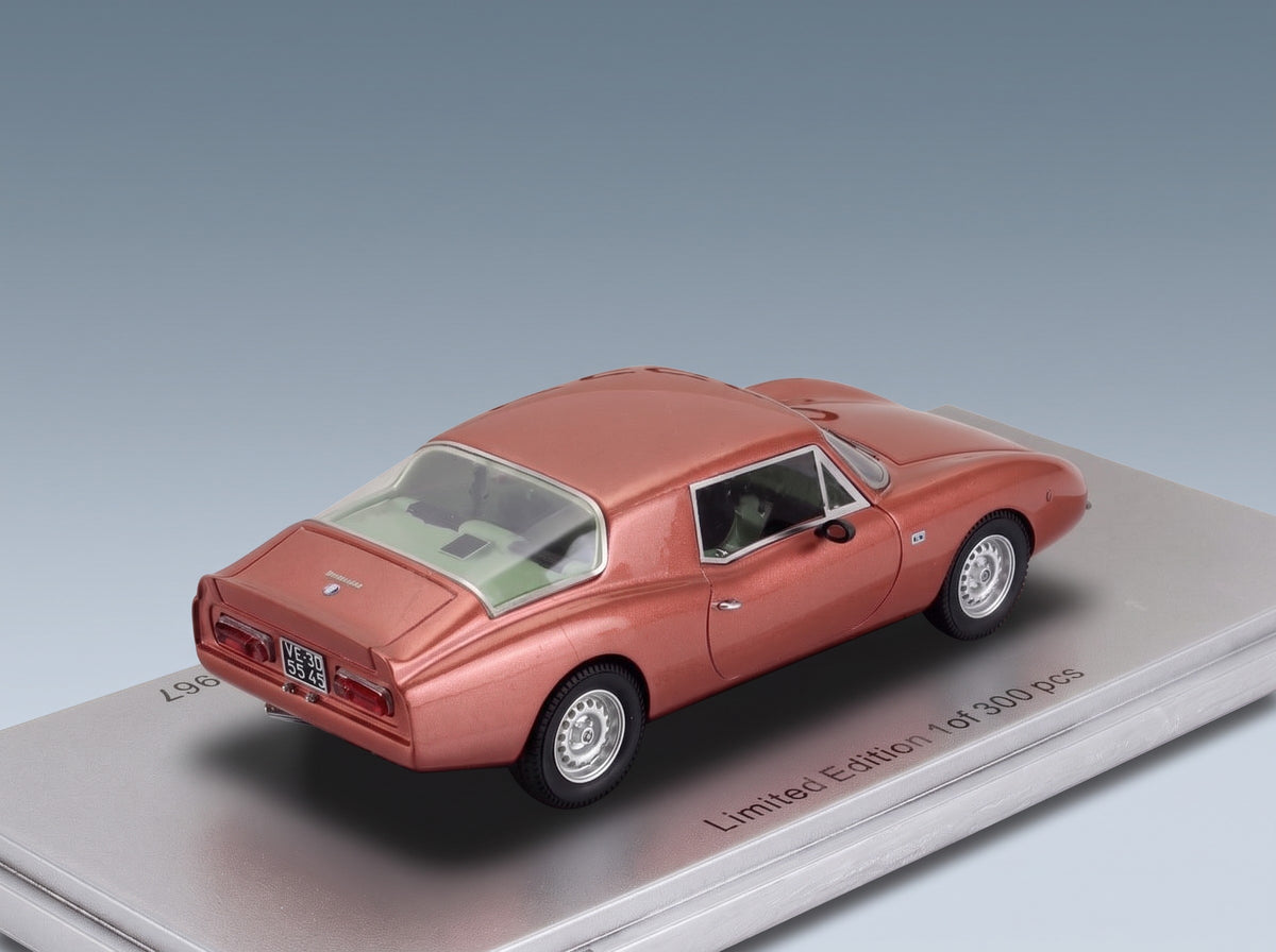 Alfa Romeo Giulia Severtail Carrozzeria Casale 1967 Copper Metallic Kess Model 1:43 scale model - rear three-quarter view