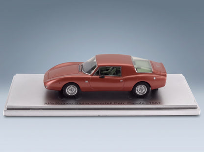 Alfa Romeo Giulia Severtail Carrozzeria Casale 1967 Copper Metallic Kess Model 1:43 scale model - side view