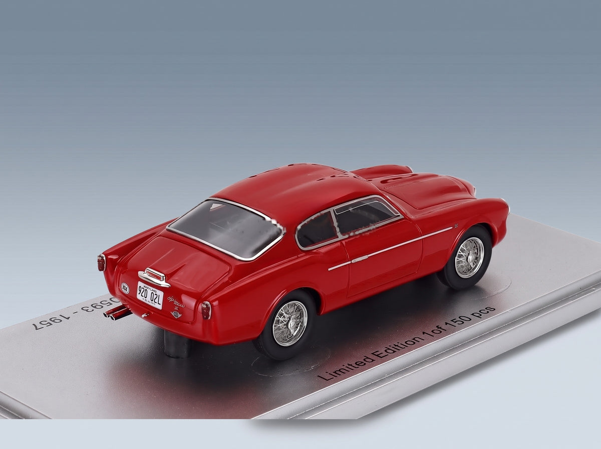 Alfa Romeo 1900C SS SN10593 Zagato Coupé 1957 Red Kess Model 1:43 scale model - rear three-quarter view
