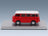 Alfa Romeo F-12 Minibus 1-Series 1967 Red White Kess Model 1:43 scale model - side view