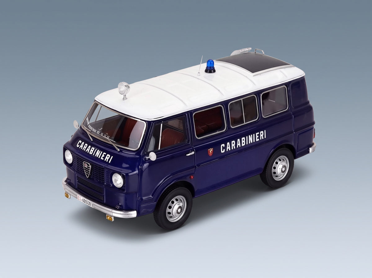 Alfa Romeo F-12 Minibus 1-Series Carabinieri 1969 Kess Model 1:43 scale model - front three-quarter view