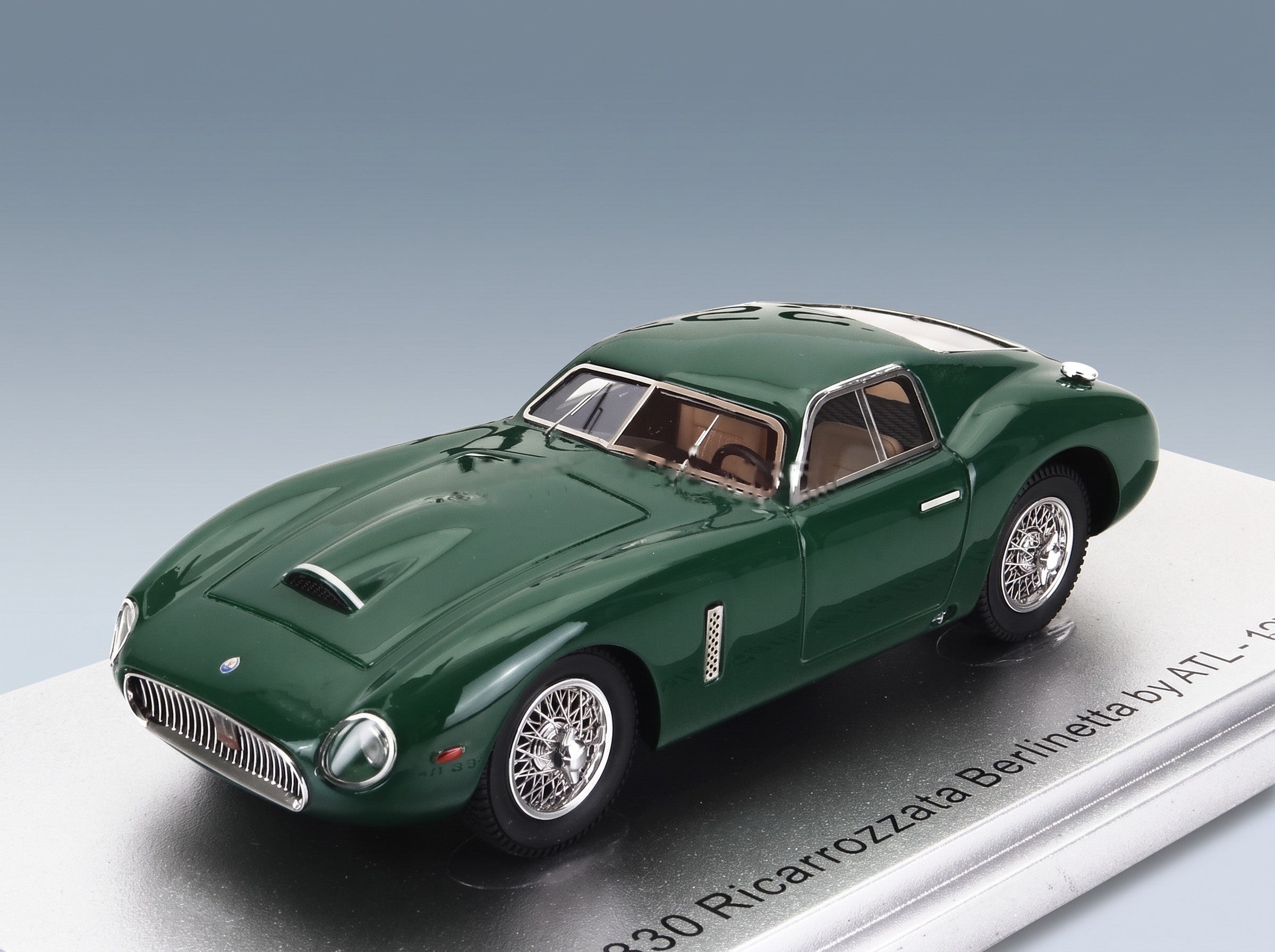 Maserati 330 Ricarrozzata Berlinetta by ATL 1979 Green Kess Model 1:43 scale model - front three-quarter view