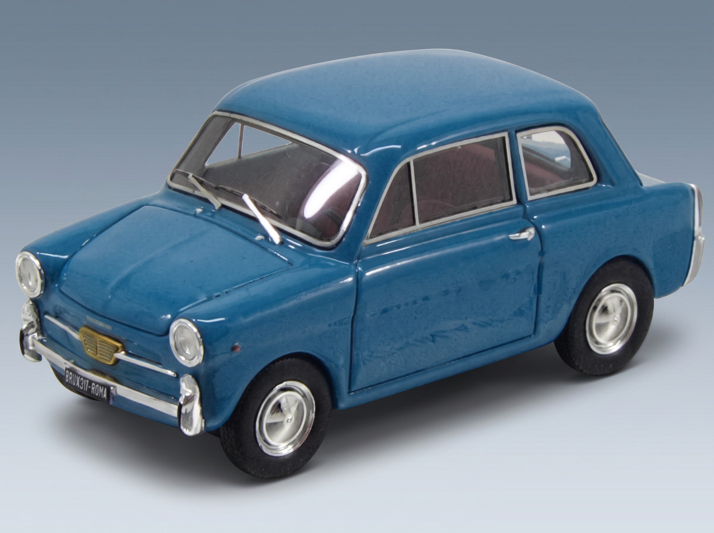 Autobianchi Bianchina Berlina F 1965 Blue Kess Model 1:43 scale model - front three-quarter view