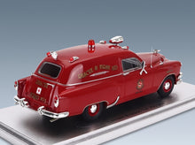 Chevrolet National Ambulance Royal Oak Michigan Fire Protection Fire Engine 1954 Red Kess Model 1:43 scale model - rear three-quarter view
