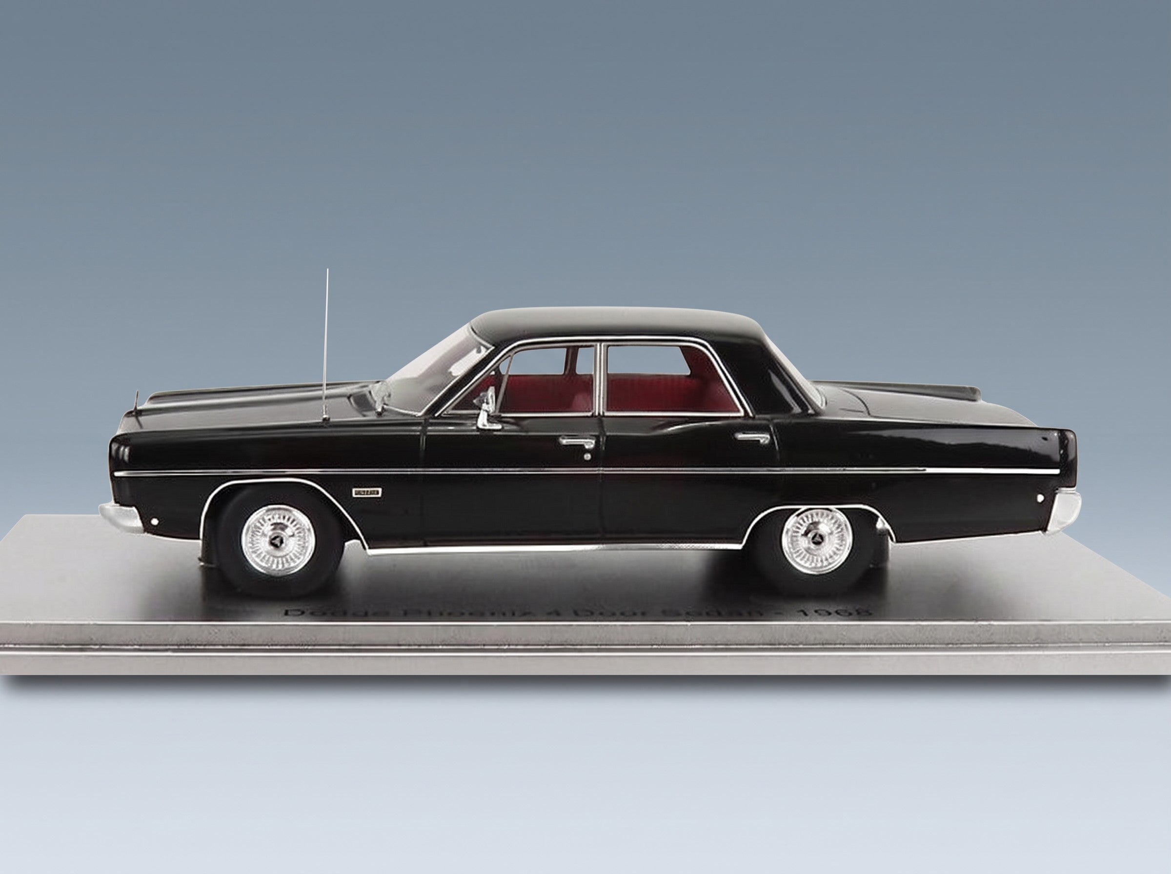 Dodge Phoenix 4-Door Sedan 1968 Black Kess Model 1:43 scale model - side view