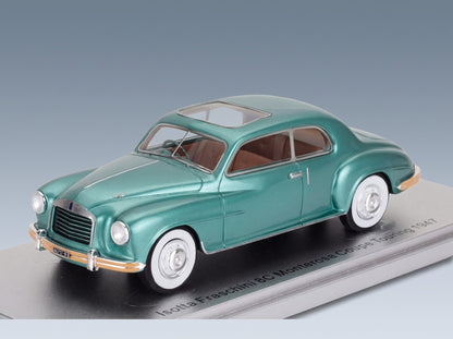 Isotta Fraschini 8C Monterosa Coupé Touring Open Roof 1947 Green Kess Model 1:43 - front three-quarter view