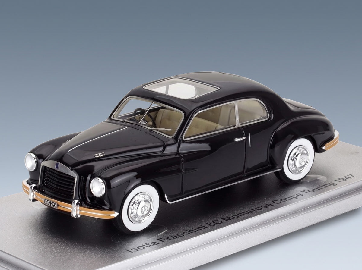 Isotta Fraschini 8C Monterosa Coupé Touring Open Roof 1947 Black Kess Model 1:43 - front three-quarter view