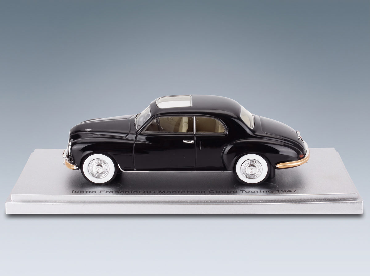 Isotta Fraschini 8C Monterosa Coupé Touring Open Roof 1947 Black Kess Model 1:43 - side view