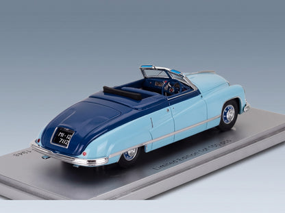 Isotta Fraschini 8C Monterosa Boneschi Cabriolet Open 1948 Two-Tone Blue Kess Model 1:43 - rear three-quarter view