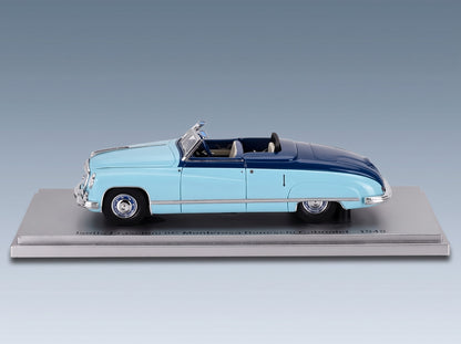 Isotta Fraschini 8C Monterosa Boneschi Cabriolet Open 1948 Two-Tone Blue Kess Model 1:43 - side view