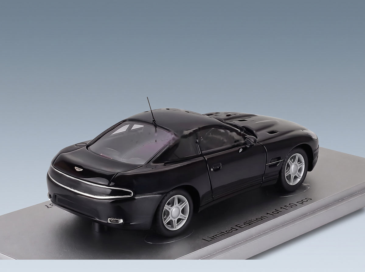 Aston Martin AM4 Personal Car Sultan of Brunei 1997 Black Kess Model 1:43 scale model - rear three-quarter view