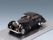 Bugatti T57 Labourdette Vutotal Coupé 1936 Black Kess Model 1:43 scale model - front three-quarter view