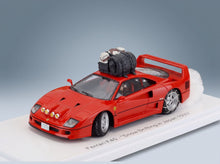 Ferrari F40 Snow Drifting in Japan with Driver 1993 Red Kess Model 1:43 - front three-quarter view