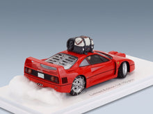 Ferrari F40 Snow Drifting in Japan with Driver 1993 Red Kess Model 1:43 - rear three-quarter view