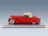 Packard Bayliff 1107 Roadster Closed 1934 Red Beige Kess Model 1:43 scale model - side view