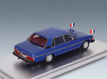 Peugeot 604 GTi V6 Ministeriale 1983 Blue Kess Model 1:43 scale model - rear three-quarter view