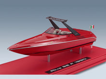 Ferrari Riva Aquarama 32 Motoscafo 1990 Red with Showcase Kess Model 1:43 - front three-quarter view