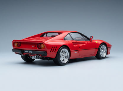 Ferrari 288 GTO 1984 Rosso Corsa Black Red Interior KK Scale 1:18 scale model - rear three-quarter view