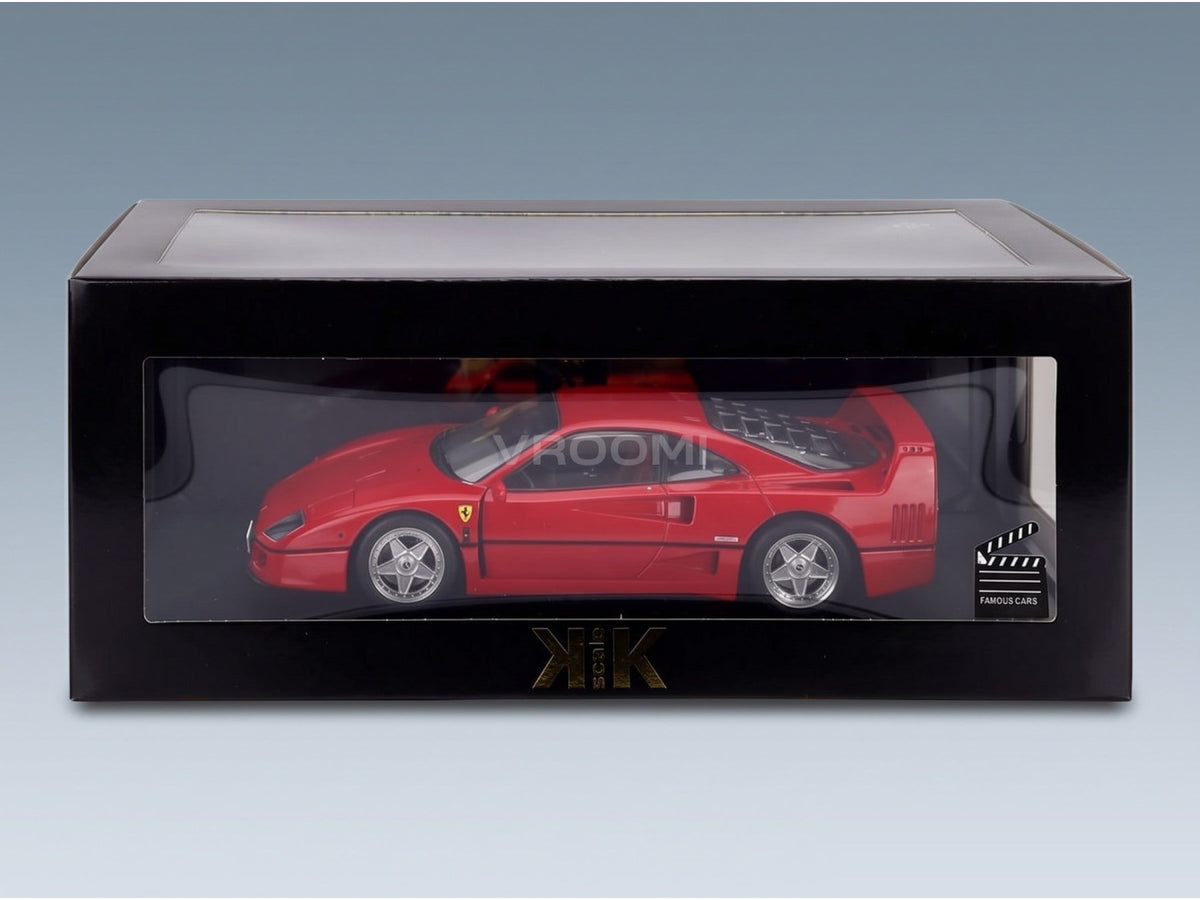 Ferrari F40 Black Interior Gianni Agnelli Personal Car 1987 Rosso Corsa KK Scale 1:18 - box