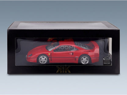 Ferrari F40 Black Interior Gianni Agnelli Personal Car 1987 Rosso Corsa KK Scale 1:18 - box