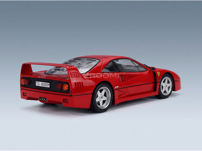 Ferrari F40 Black Interior Gianni Agnelli Personal Car 1987 Rosso Corsa KK Scale 1:18 - rear three-quarter view