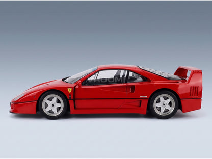 Ferrari F40 Black Interior Gianni Agnelli Personal Car 1987 Rosso Corsa KK Scale 1:18 - side view