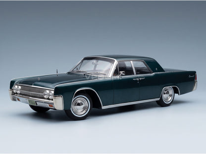 Lincoln Continental Sedan 1963 Dark Green Metallic KK Scale 1:18 - front three-quarter view