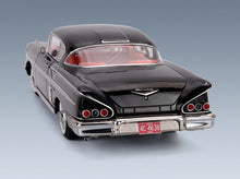 CHEVROLET - BEL AIR IMPALA COUPE 1958 - BLACK scale model - rear three-quarter view