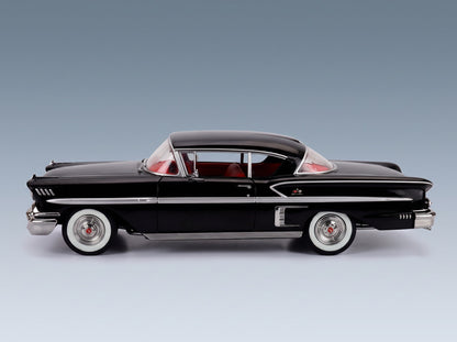 CHEVROLET - BEL AIR IMPALA COUPE 1958 - BLACK scale model - side view