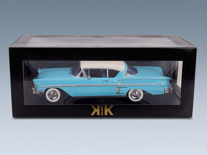 CHEVROLET - BEL AIR IMPALA COUPE 1958 - TURQUOISE WHITE scale model - original packaging