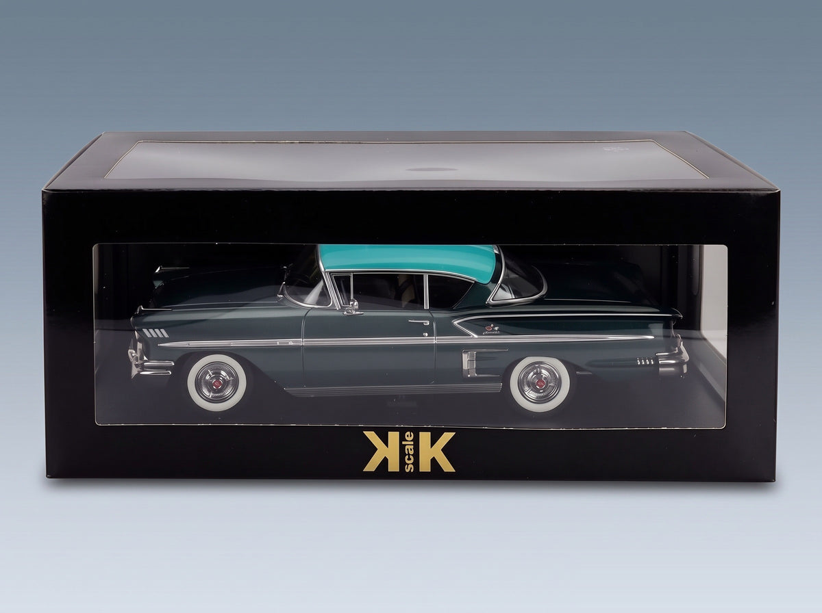 CHEVROLET - BEL AIR IMPALA COUPE 1958 - 2 TONE GREEN scale model - original packaging