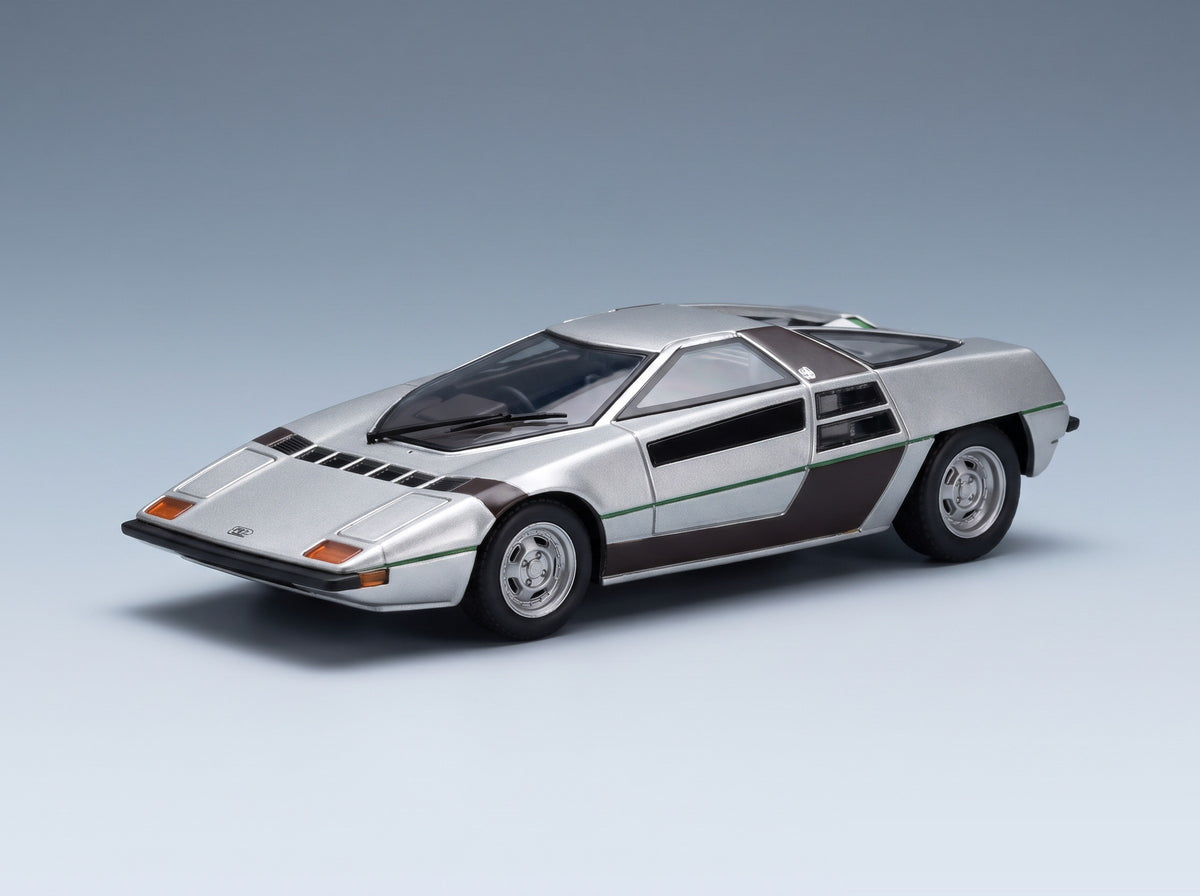 DOME - ZERO 1975 - SILVER scale model - rear three-quarter view