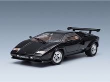 Lamborghini Countach LP 5000S QV 1985 Black KK Scale 1:12 scale model - front three-quarter view