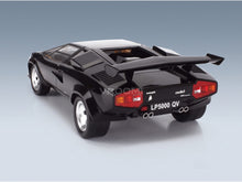 Lamborghini Countach LP 5000S QV 1985 Black KK Scale 1:12 scale model - rear three-quarter view