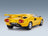 Lamborghini Countach LP 5000S QV 1985 Yellow KK Scale 1:12 scale model - rear three-quarter view